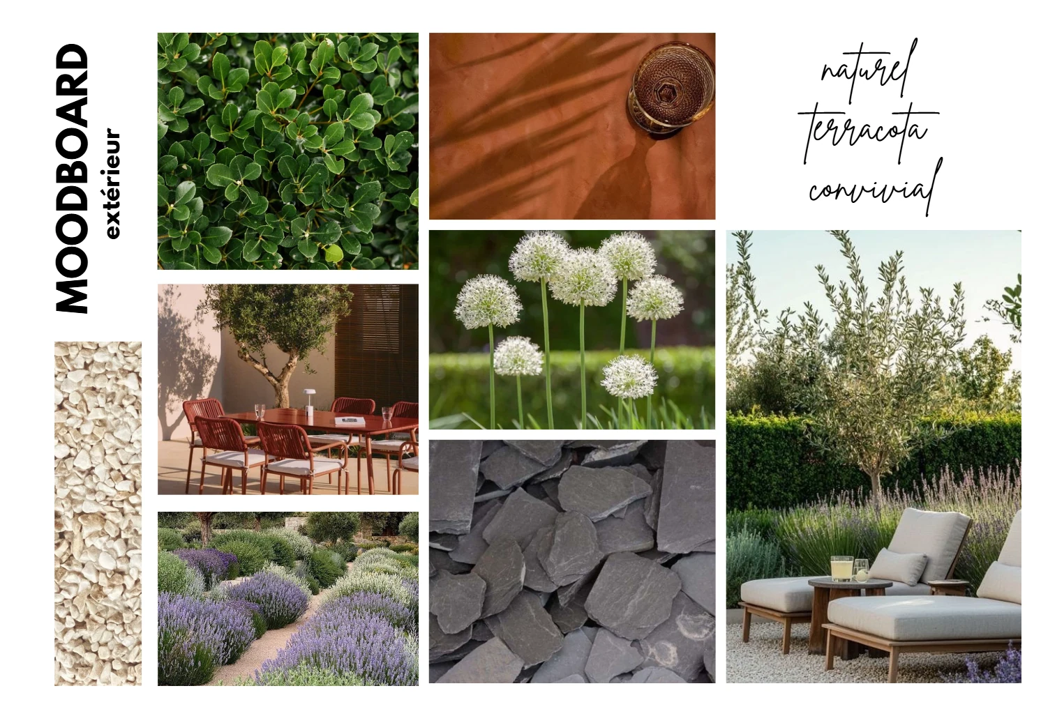 Palette extérieure et jardin